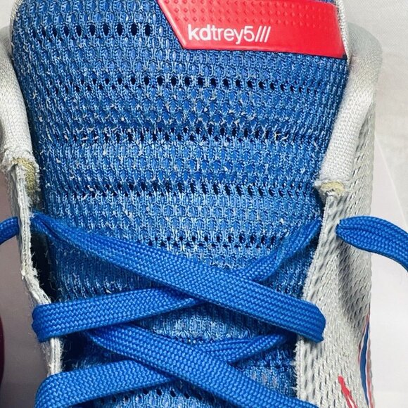 Nike KD Trey 5 III Kevin Durant Shoes Gray Red Blue 749377-046 Men’s Hi-Top - Picture 8 of 13